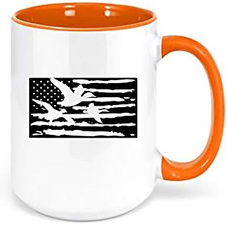 Ловно чаша с водоплаващи птици /Утиный Флаг /Подарък За Него / Sublimated дизайн (СИН)