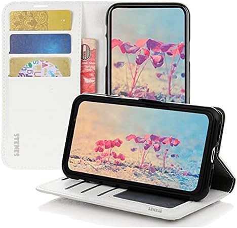Чанта-портфейл STENES Bling за телефон, съвместим с Samsung Galaxy а a53 5G - Стилен - Кожен калъф ръчна изработка с 3D изображение, Череши, ананас, цветенце за устни със защитно фоли?