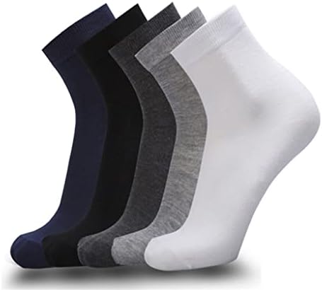 WZHYY, 10 чифта/лот, Мъжки Памучни чорапи, Черни Бизнес Чорапи Дишащи, Есен-Зима, за мъже (Цвят: A, Размер: Един размер)