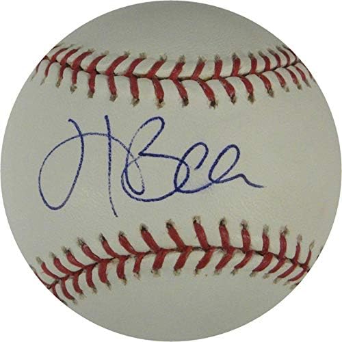 Ханк Блэлок подписа Бейзболни топки на Мейджър лийг бейзбол Тексас Рейнджърс Синьо мастило с Автограф