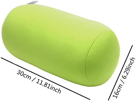 ASkinds 2 бр. Цилиндрична възглавница е Удобна Рулонная Възглавница Microbead Jelly Bean Bed Pillow Тръбна въздушна Възглавница за подкрепа на главата, шията, гърба (Зелен + Червен)