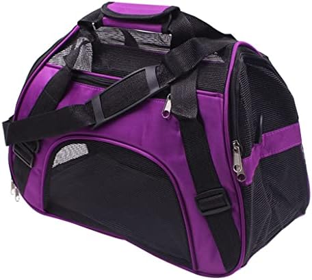 ADKHF Раница за домашни любимци, чанта-месинджър, Переноска за кучета, Изходящи Пътни пакети, Дишаща чанта за домашни любимци (Цвят: A, Размер: голям (52x24,5x33 см))