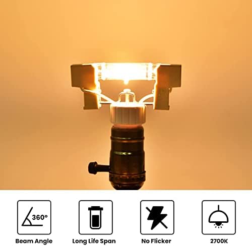 PDKJNID Led лампи с регулируема яркост 118 мм R7S COB, без Трептене, двустранни линейни лампи J Тип T3, led лампи 110-240 v, ъгъл на лъча 360 °, Озеленяване лампа, работно лампа, прожекто
