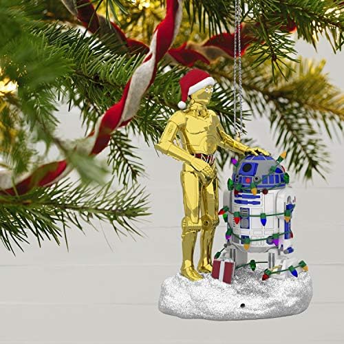Корпоративна спомен За Коледа 2019 г., От Звездните войни C-3PO и R2-D2 Peekbuster, Озвучителна украса с активирането на движение