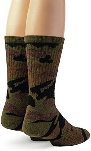 ЧОРАПИ WARRIOR ALPACA - Заредете Ловни Камуфляжные Чорапи от вълна Алпака за мъже и Жени с хавлиени подплата