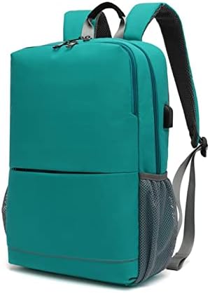 WDBBY Мъжки Многофункционална Раница, чанта за лаптоп, Мъжки 15,6-инчов Водоустойчива раница за пътуване с USB зареждане (Цвят: зелен, размер: 30 * 42 см)
