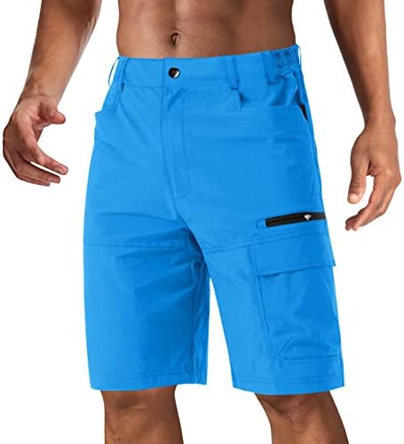 Мъжки къси панталони-Карго CRYSULLY Quick Dry Shorts, Летни Ежедневни Панталони Свободно Намаляване на Открито