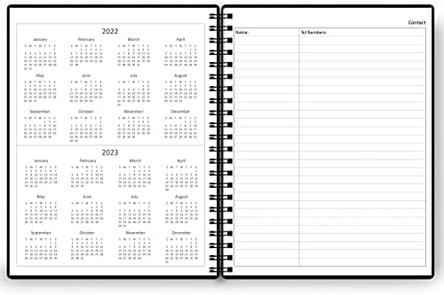 Дневник без дата, формат А4 - Дневник на работата на всеки ден с почасовым разписание, точки за действие и последващите дейности, Дневник за подобряване на управлението на времето, на 8.5 × 11 инча, черен ПУ Дневник