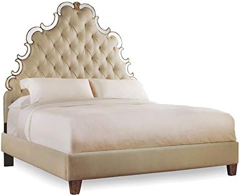 Мебели за спалня Хукър Sanctuary Двойно легло с кичурите от тъкани от естествени материали