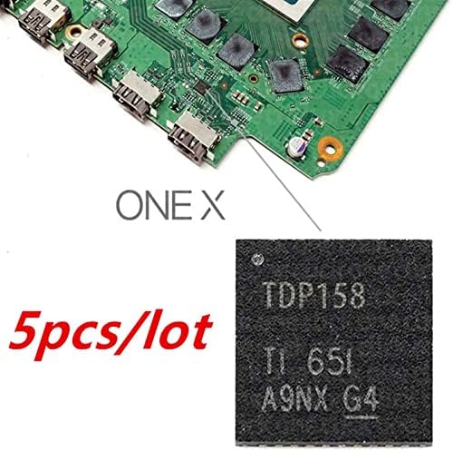 TX МОМИЧЕ и 5 бр. Съвместим с HDMI IC Чип за управление Ретаймером TDP158 резервни Части за Ремонт на Аксесоари за конзоли Xbox One X (Размер: 5 бр.)