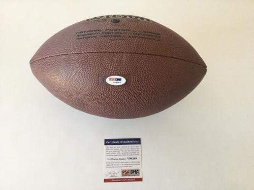 Чарлз Woodson подписа на Официалния размер на Wilson Football PSA /DNA COA С автограф a - Футболни топки с автографи