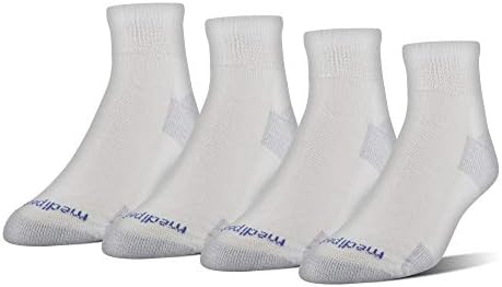 MediPeds унисекс-чорапи за възрастни Nanoglide Quarter, 4 опаковки