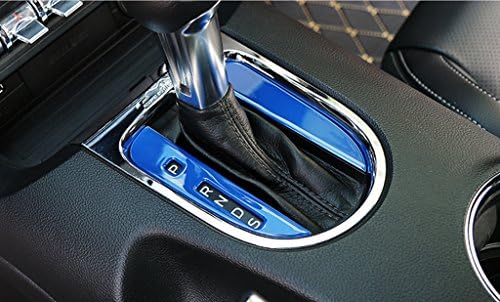 Eppar Нова Декоративна Капачка на скоростната кутия 2 ЕЛЕМЕНТА За Ford Mustang 2014-2017 (Сребристо-Лъскава)