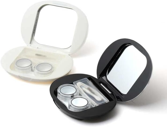 Калъф за контактни лещи TBIIEXFL с магнитна индукция, Тънък Дизайн, Носене на контактни лещи, Калъф за очни лещи (Цвят: D)