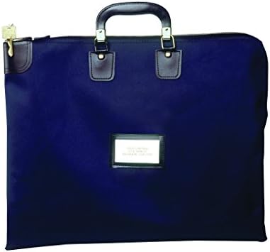 Куриерска чанта в стила на портфейла, с ключалка (Йейл, синьо (тъмно синьо))