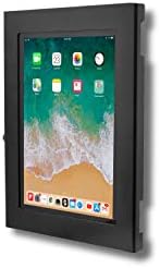 Защитен метален калъф TABcare със заключване за Apple iPad Pro 12,9 1/2 със заключване на бутоните Home и предна камера (Черен, iPad Pro 12,9 1/2)