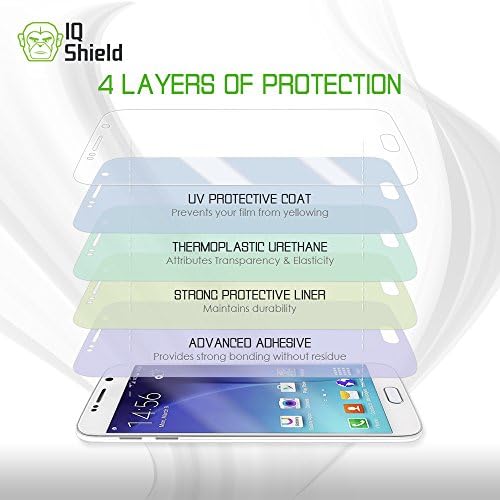 Защитно фолио IQ Shield, която е съвместима с Apple iPhone 13 (6,1 инча, 2 опаковки), Антипузырьковая Прозрачен филм