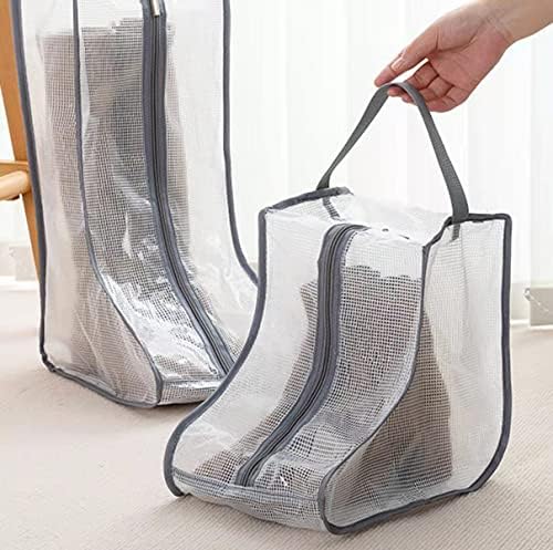 Преносими Чанти за съхранение на жените на Високи и Кратки Обувки - 2 опаковки Високите + 2 Опаковки Кратки Непромокаеми Торби за пътуване и ежедневна употреба