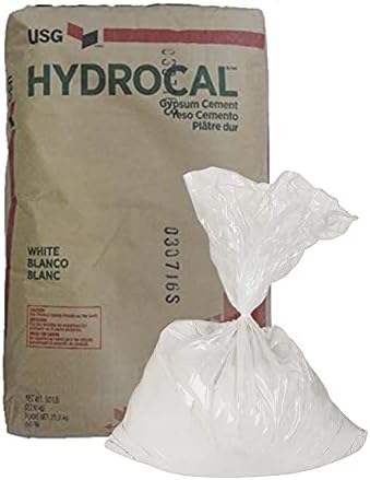 Бял гипсовый цимент USG Hydrocal 2,5 кг - Формоване и леене Като кухи, така и твърди. Добър размер за малки проекти
