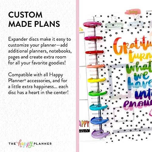 метални расширительные та me & my BIG ideas, Rainbow - Аксесоари за scrapbooking Happy Planner - Добавяне на допълнителни страници, бележки и илюстрации - Създаване на повече места за бележник, проектанти и списания
