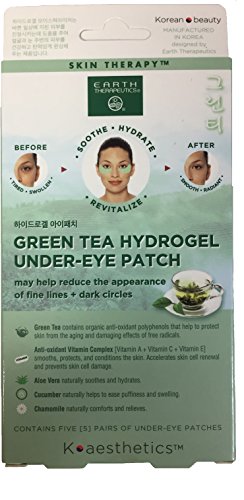 Гидрогелевая превръзка Earth Therapeutics за Очи с Колаген и Зелен чай