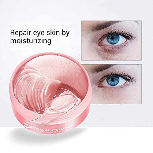 Лепенки за очи AKARY Rose Hydra-Gel Eye Mask Sheet Lady Skin Care Pad Премахване на Фини бръчки, Изглаждане, Възстановяване на кожата около очите, Гел под очите, за да се хидратират и да изт?