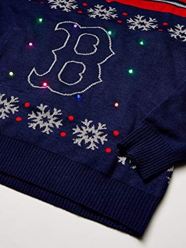 FOCO MLB Унисекс -Пуловер с V-Образно деколте за възрастни с подсветка - Женски