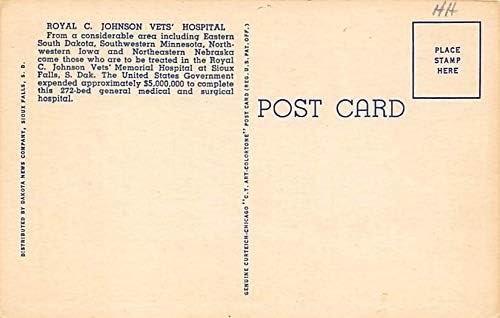 Royal C Johnson Veterans Hospital Су Фолс, Южна Дакота Пощенски картички SD