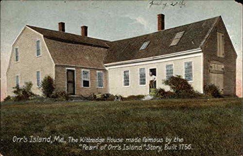 Киттредж Къща на остров Оррс, щата Мейн, Оригинални Антични Картичка