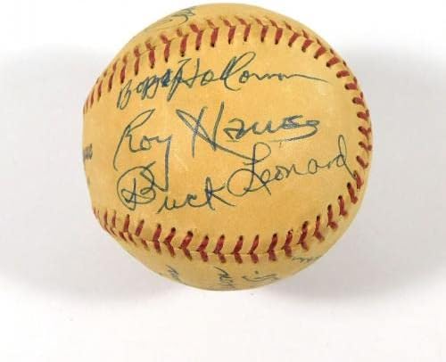 Бейзболна игра Олдтаймерз 1970-те години, с автограф (11 автомобила) Леонард Ларсен - Бейзболни топки с Автографи